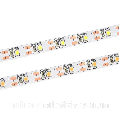 Комплект 2 шт Світлодіодна LED стрічка 5м, від USB, Теплий Білий / Універсальна лед стрічка від повербанка