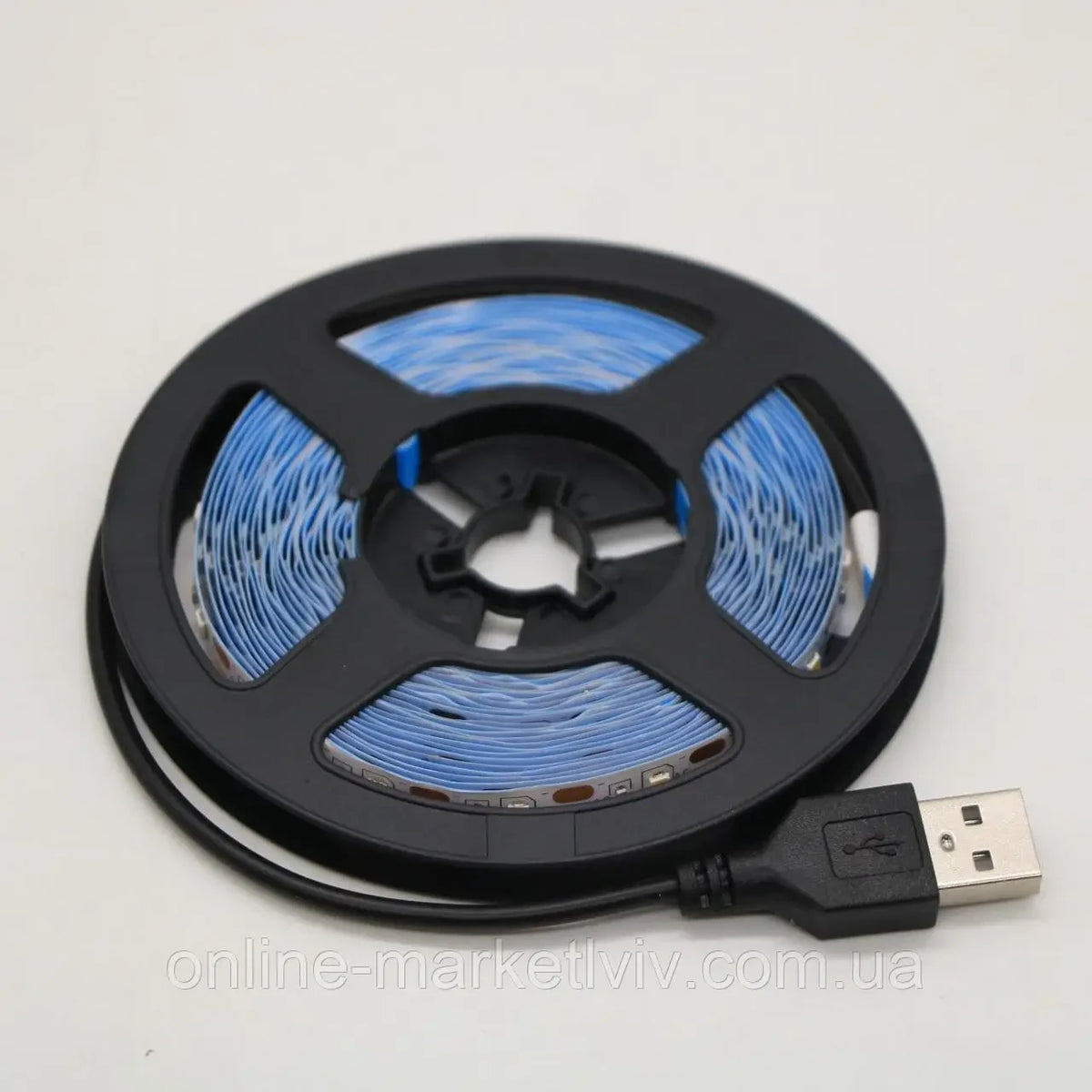 Комплект 2 шт Світлодіодна LED стрічка 5м, від USB, Теплий Білий / Універсальна лед стрічка від повербанка