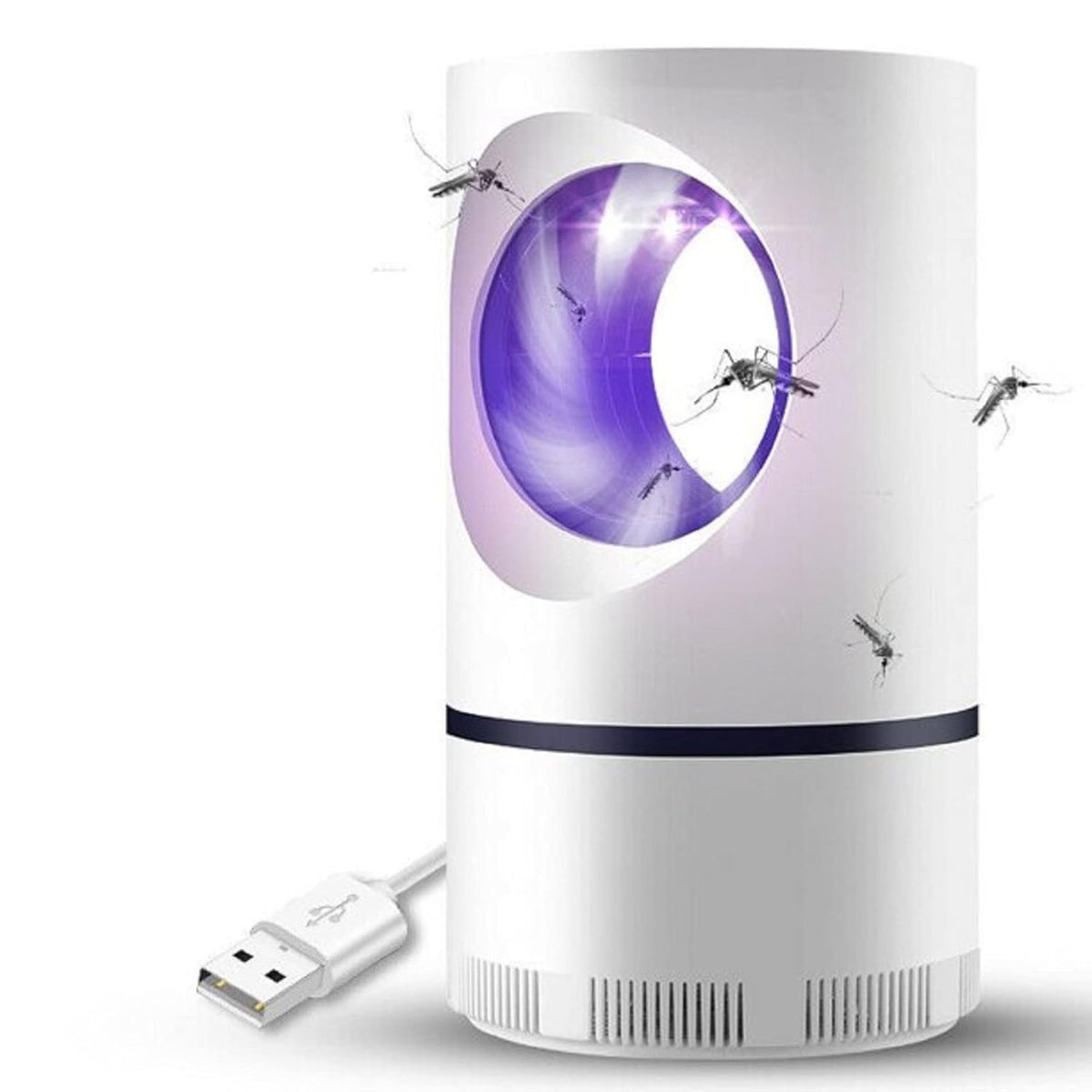 Знищувач комарів та комах від USB, Mosquito Killer 360, Білий / Пастка для комарів / Електровідлякувач комарів