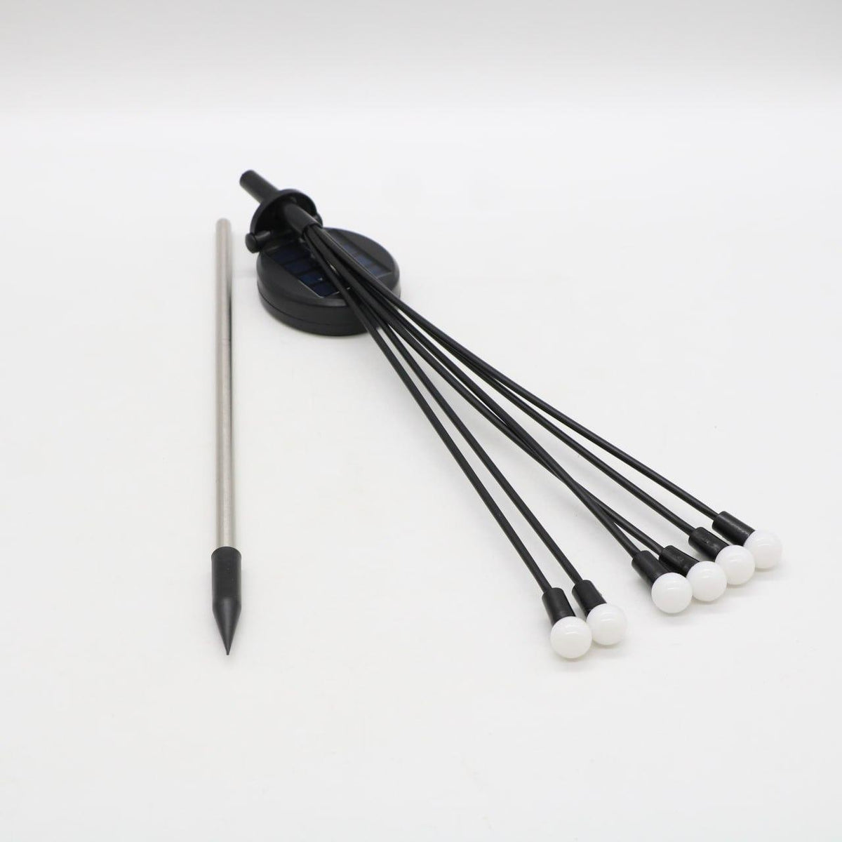 Садовий світильник на сонячній батареї 70см, 6 ламп (1шт) Теплий білий / Вуличний ліхтар для саду