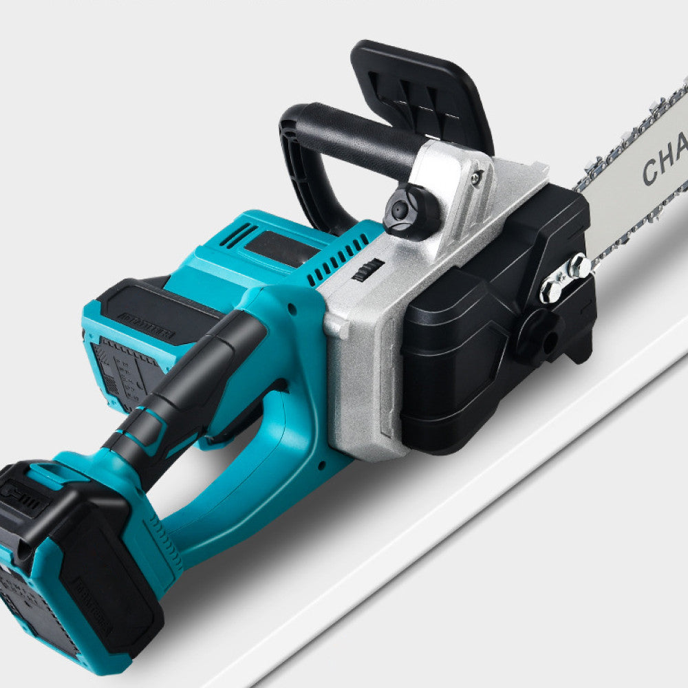 Акумуляторна ланцюгова пила + 2 акумулятори 36В, 2100Вт, 16'' Electric Saw, Синя / Електропила / Пила на акумуляторі