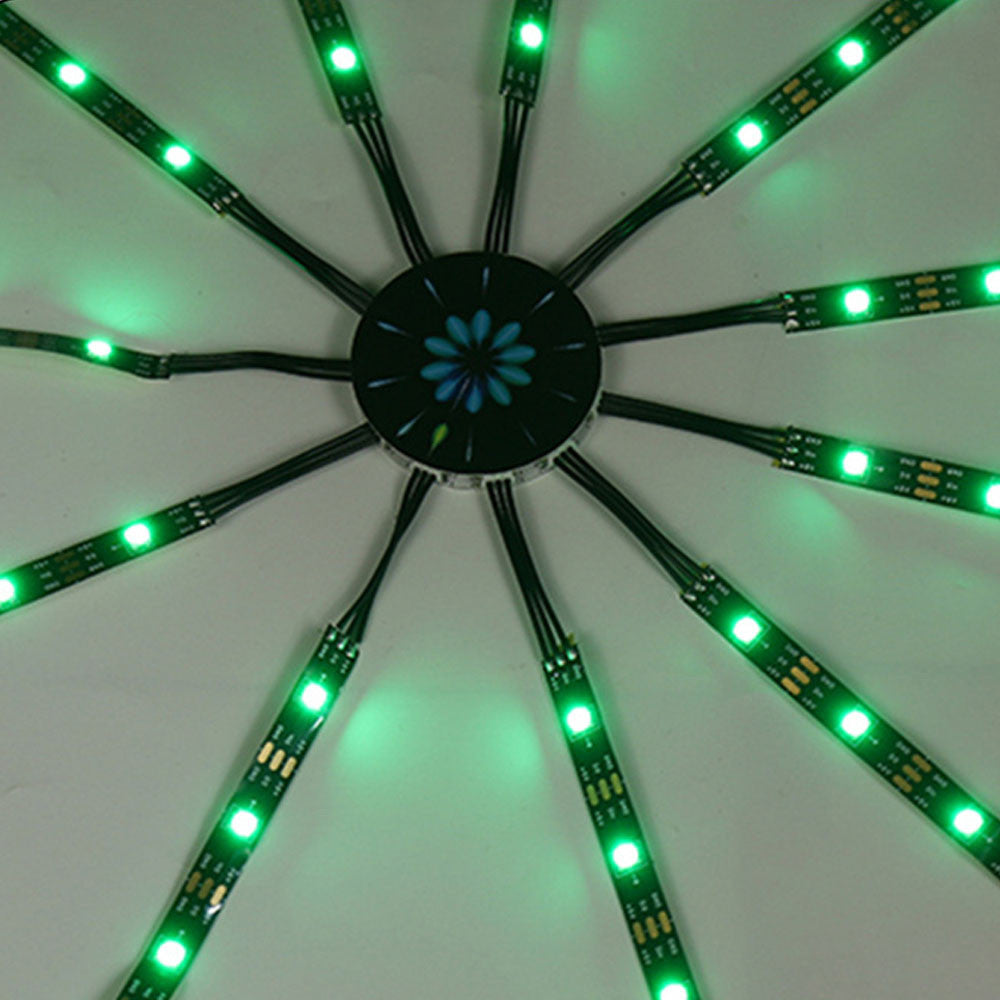 Світлодіодна RGB стрічка Феєрверк, 213 режимів, Bluetooth, від USB / Динамічна LED стрічка / Розумна лед стрічка