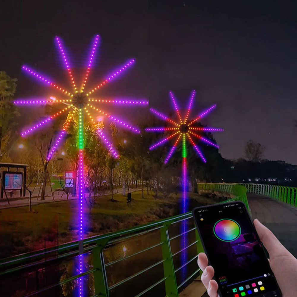 Світлодіодна RGB стрічка Феєрверк, 213 режимів, Bluetooth, від USB / Динамічна LED стрічка / Розумна лед стрічка