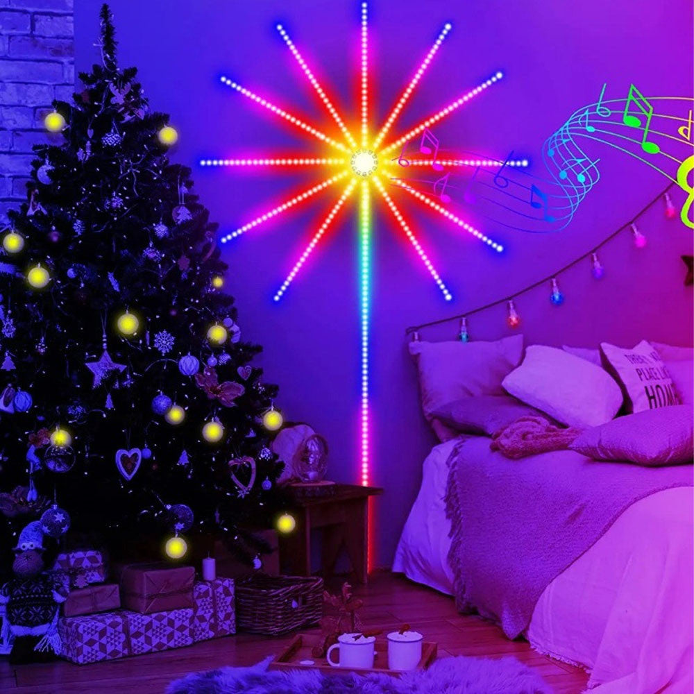 Світлодіодна RGB стрічка Феєрверк, 213 режимів, Bluetooth, від USB / Динамічна LED стрічка / Розумна лед стрічка