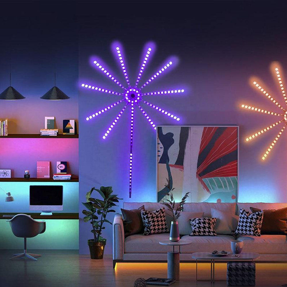 Світлодіодна RGB стрічка Феєрверк, 213 режимів, Bluetooth, від USB / Динамічна LED стрічка / Розумна лед стрічка