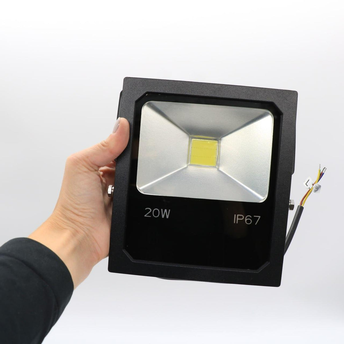 Світлодіодний прожектор 20W, IP67, 220V, Чорний / LED настінний прожектор / Вуличний ліхтар прожектор
