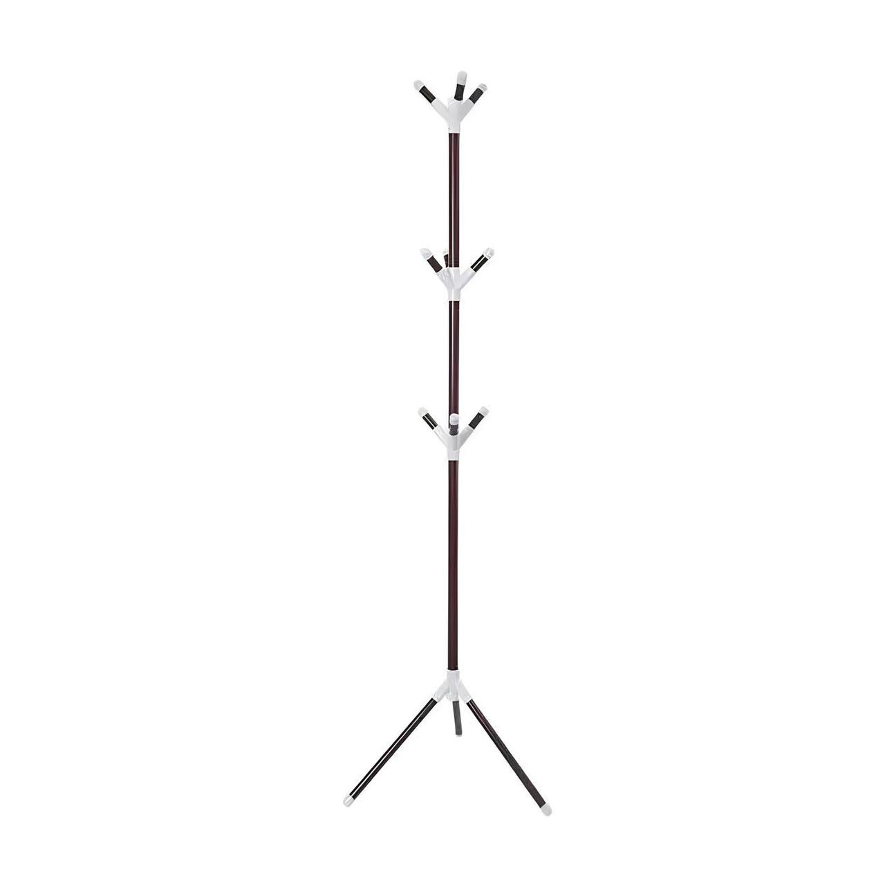 Підлогова вішалка-стійка (170см) 9 гачків, Coat rack, Чорний / Вішалка для одягу / Вішалка з гачками