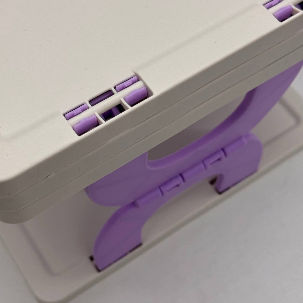 Стелаж для взуття на 4 яруси 52х27х27см, Сіра / Чотириярусна полиця для зберігання взуття / Підставка для взуття