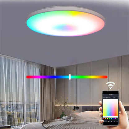 Світильник стельовий 24Вт, 30см, RGB + пульт ДК, Ceiling Lamp Smart / Світлодіодна LED люстра