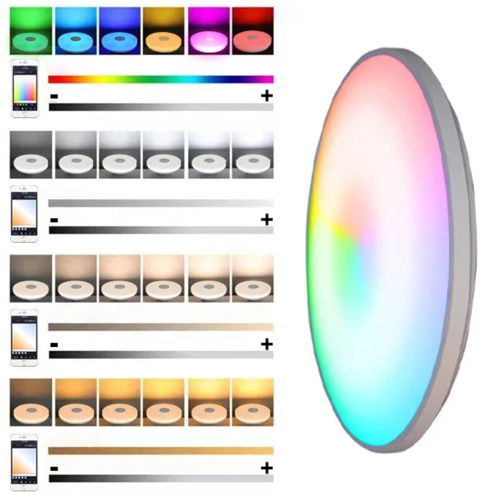 Світильник стельовий 24Вт, 30см, RGB + пульт ДК, Ceiling Lamp Smart / Світлодіодна LED люстра
