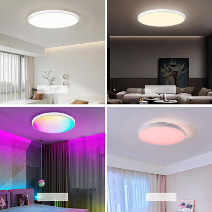 Світильник стельовий 24Вт, 30см, RGB + пульт ДК, Ceiling Lamp Smart / Світлодіодна LED люстра