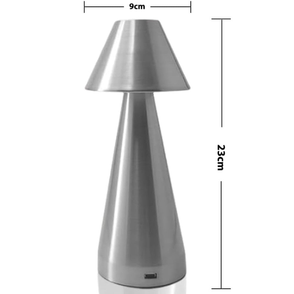 Настольная лампа аккумуляторная 23х9см, USB, SD-018, Золотистый / Сенсорный светильник на стол / Портативная LED лампа