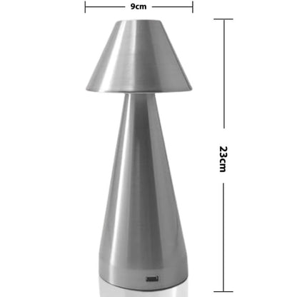Настольная лампа аккумуляторная 23х9см, USB, SD-018, Золотистый / Сенсорный светильник на стол / Портативная LED лампа