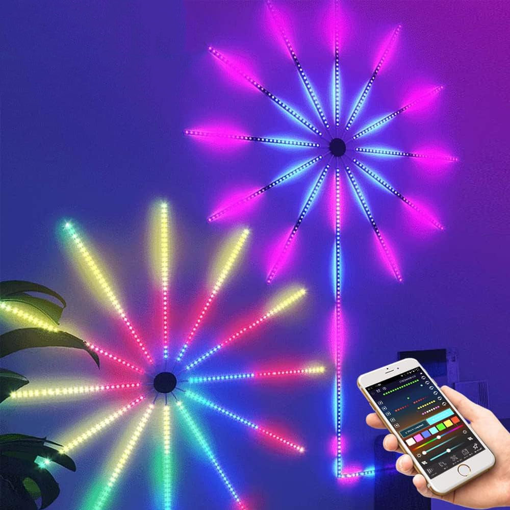 Світлодіодна стрічка Феєрверк від USB, з Bluetooth та пультом, Rgb / RGB стрічка з блютузом / Смарт лед стрічка