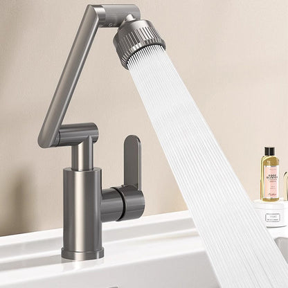 Поворотний змішувач-трансформер з аератором 360°, Faucet, Графіт / Кран для кухні / Змішувач для ванної