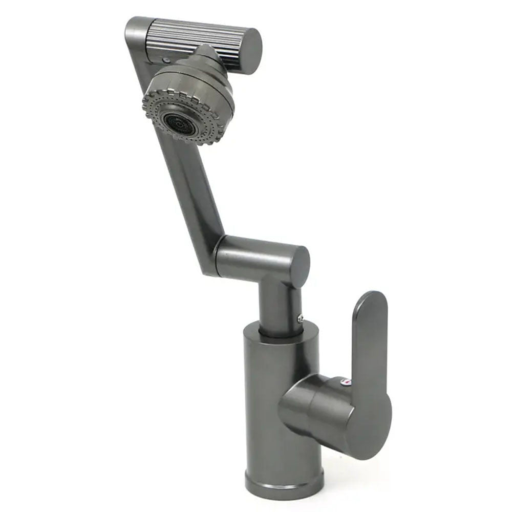 Поворотний змішувач-трансформер з аератором 360°, Faucet, Графіт / Кран для кухні / Змішувач для ванної