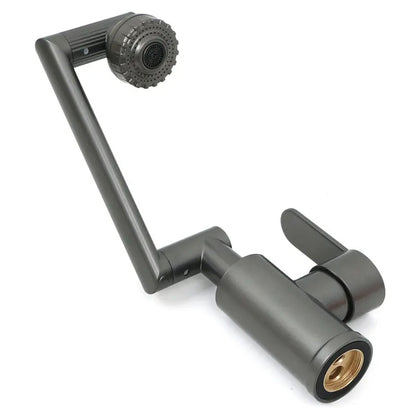 Поворотний змішувач-трансформер з аератором 360°, Faucet, Графіт / Кран для кухні / Змішувач для ванної