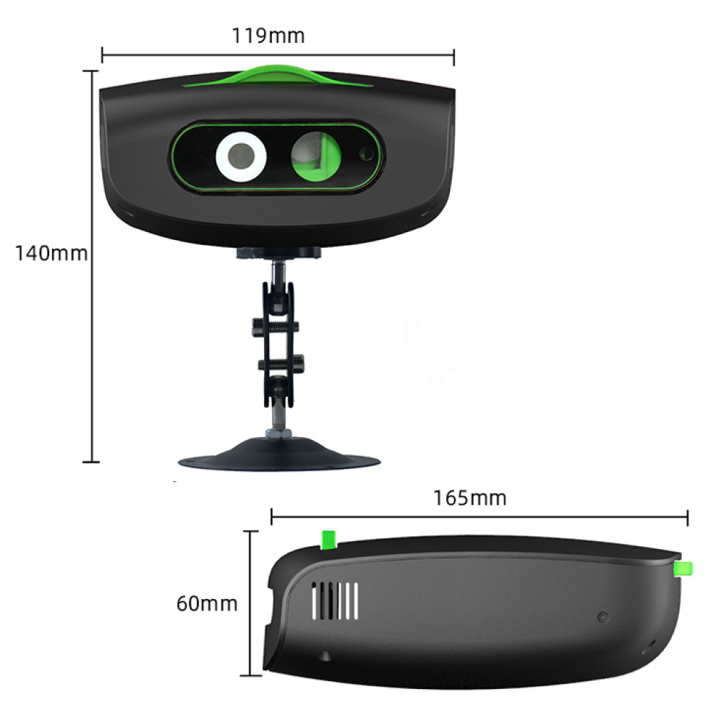 Лазерна установка для дискотеки RGB + Пульт, RD-8010L, Зелений / Диско-проектор / Лазерний проектор