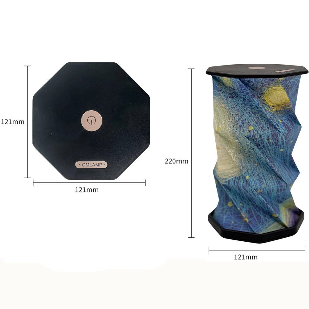 Настільний світильник нічник 700мА, USB, Rotating Lamp, Блакитна / Світлодіодний нічник складаний / Сенсорна лампа нічник