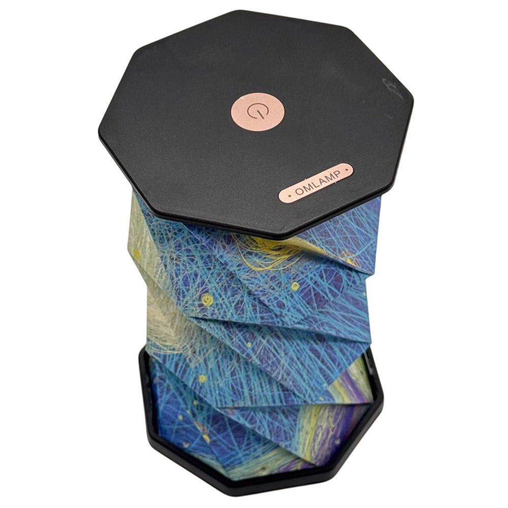 Настільний світильник нічник 700мА, USB, Rotating Lamp, Блакитна / Світлодіодний нічник складаний / Сенсорна лампа нічник