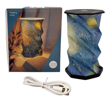 Настільний світильник нічник 700мА, USB, Rotating Lamp, Блакитна / Світлодіодний нічник складаний / Сенсорна лампа нічник