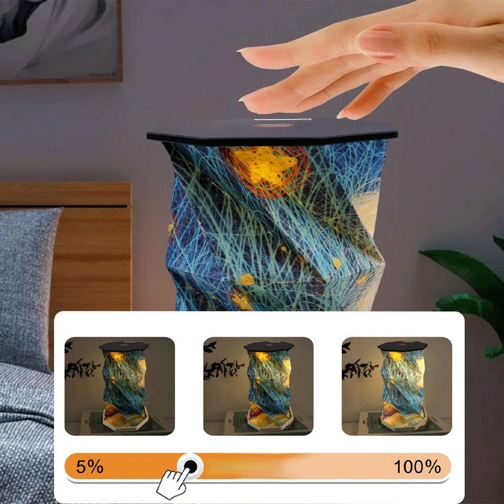 Настільний світильник нічник 700мА, USB, Rotating Lamp, Блакитна / Світлодіодний нічник складаний / Сенсорна лампа нічник