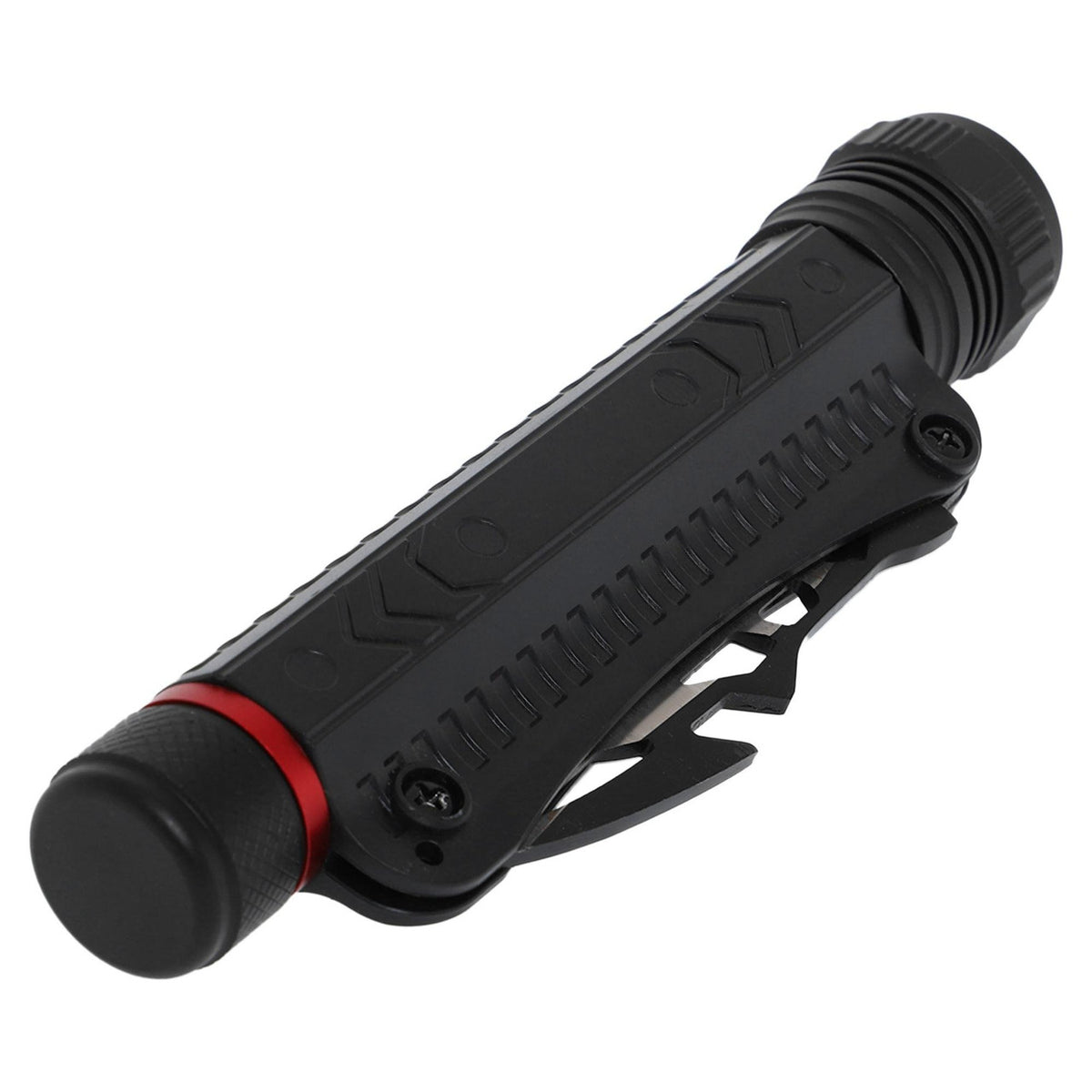 Ручний акумуляторний ліхтарик з відкривачкою, USB, DT-001 torch, Чорний / Світлодіодний ліхтар / Туристичний ліхтарик