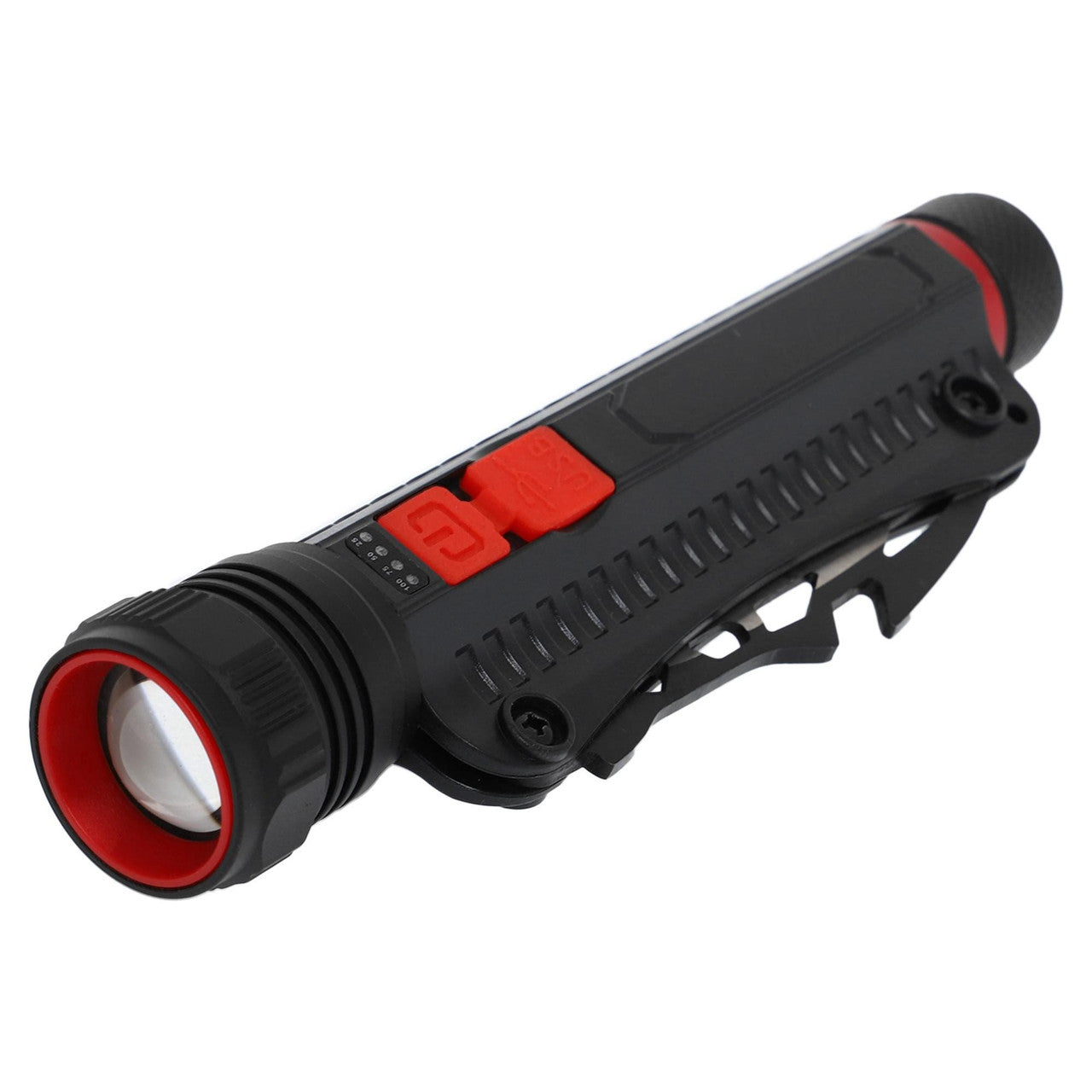 Ручний акумуляторний ліхтарик з відкривачкою, USB, DT-001 torch, Чорний / Світлодіодний ліхтар / Туристичний ліхтарик