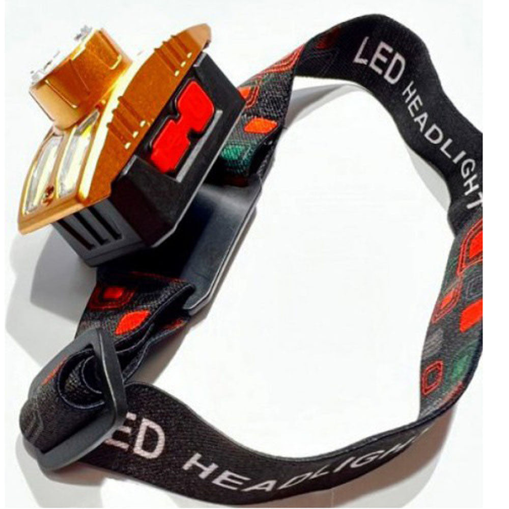 Ліхтар налобний акумуляторний XPE + COB, USB, Headlight HX-209, Чорний / Світлодіодний ліхтарик на лоб / Ліхтар на голову
