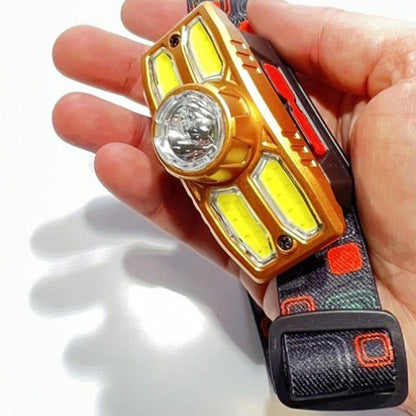 Ліхтар налобний акумуляторний XPE + COB, USB, Headlight HX-209, Чорний / Світлодіодний ліхтарик на лоб / Ліхтар на голову