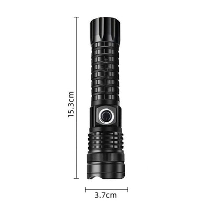 Ручний ліхтар акумуляторний, USB, 2550L, до 500 м, A91-P50, Чорний / Водонепроникний ліхтарик / Тактичний ліхтар