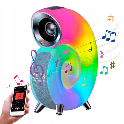 Розумна колонка-нічник (8 режимів), від USB, Bluetooth, Conch Music Light, Білий / Смарт-лампа