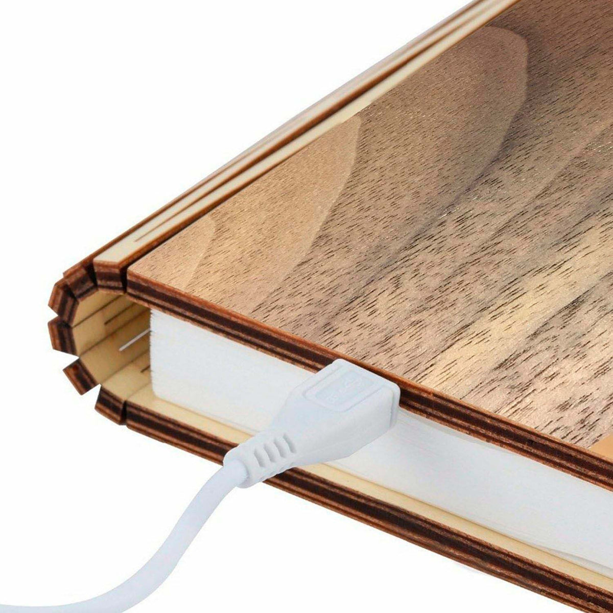 Настільна лампа-книга (10×9×2,2см), від USB, AD-2231, Коричневий / Світильник-книга / Світлодіодний нічник-книга