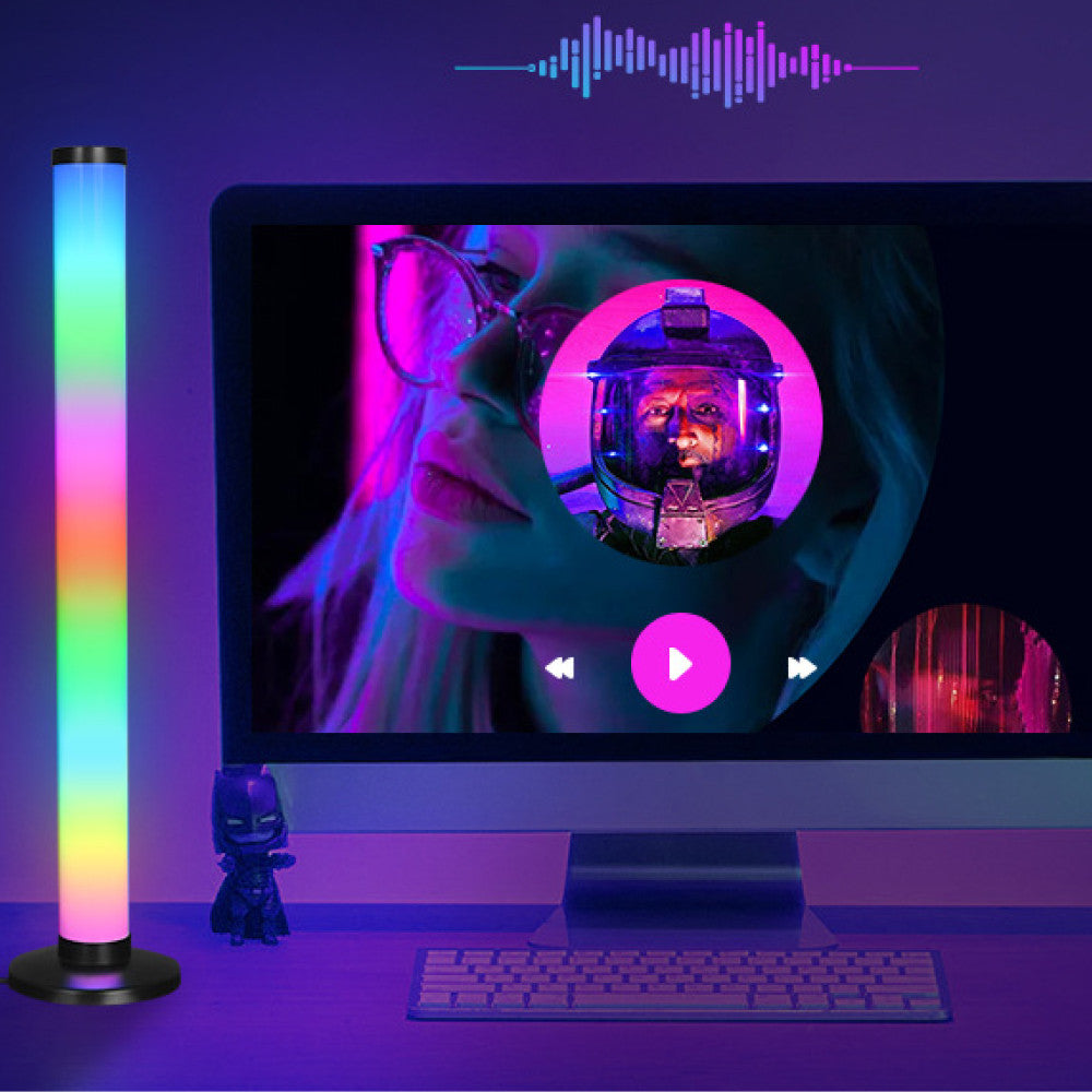 Світлодіодні RGB лампи 2шт, 24см + пульт, від USB, Біла / Настільний ргб світильник / Фонове освітлення