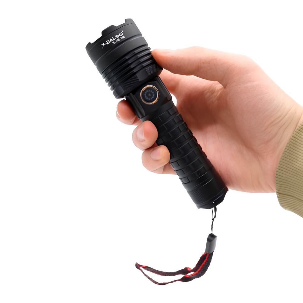 Ручний ліхтар з фокусуванням (5 режимів), від USB, BL-A90-P50, Чорний / Кишеньковий ліхтарик / Тактичний ліхтарик