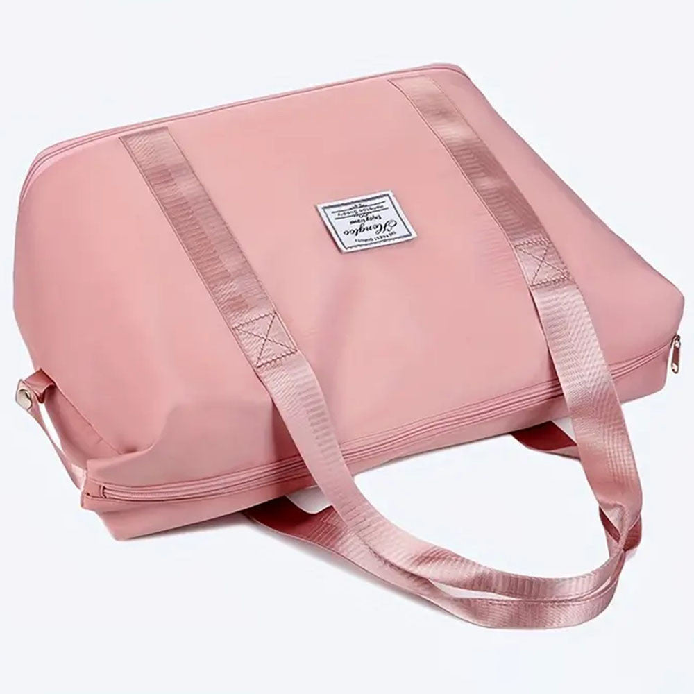 Жіноча дорожня сумка-трансформер 55х42х21см, XL-1029, Рожева / Складна сумка для подорожей