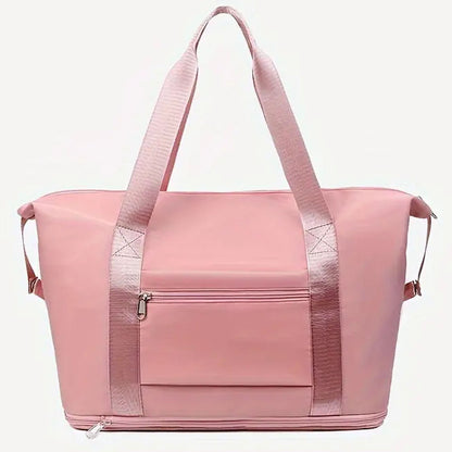 Жіноча дорожня сумка-трансформер 55х42х21см, XL-1029, Рожева / Складна сумка для подорожей