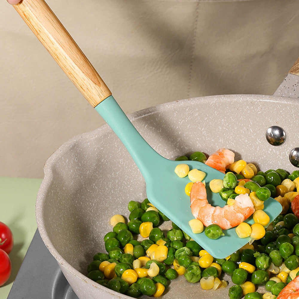 Набір кухонного приладдя, 19 предметів, Kitchen Set, Бірюзовий / Набір для кухні / Кухонне приладдя