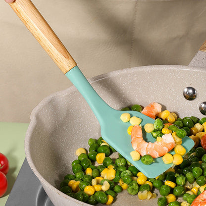 Набір кухонного приладдя, 19 предметів, Kitchen Set, Бірюзовий / Набір для кухні / Кухонне приладдя