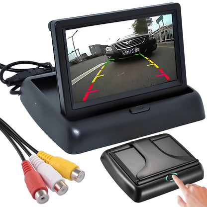Складаний монітор для камери заднього виду 4.3" 12V-24V / Автомобільний монітор / Екран для камери в машину