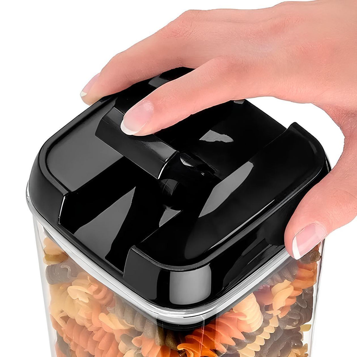 Набір пластикових контейнерів для круп 6шт, Food Storage Container, Прозорий / Набір ємностей для сипучих продуктів