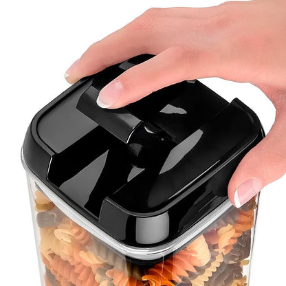 Набір пластикових контейнерів для круп 6шт, Food Storage Container, Прозорий / Набір ємностей для сипучих продуктів