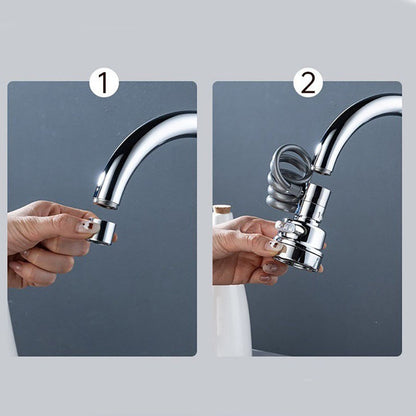 Насадка на кран з поворотом 360°, 3 режими, Water tap, Сріблястий / Кухонний змішувач / Аератор на кран