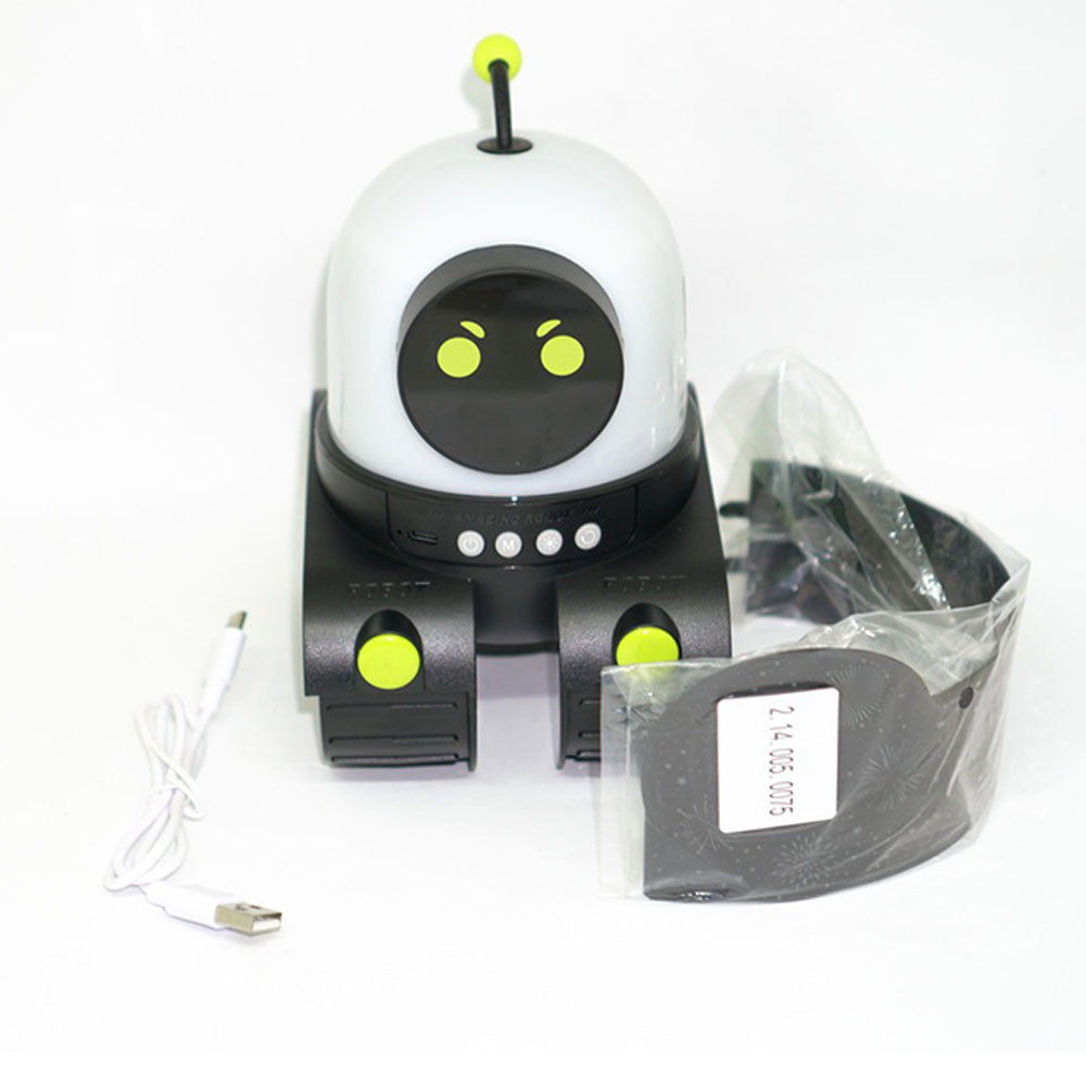 Нічник проектор Робот, USB, WH-E03 / LED нічник робот зі змінними слайдами / Дитячий нічник