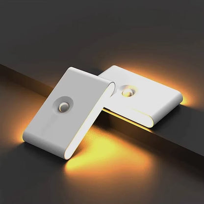 Настінний світильник з датчиком руху, від USB (9,8 х5,5см) Білий / Акумуляторний світильник на стіну