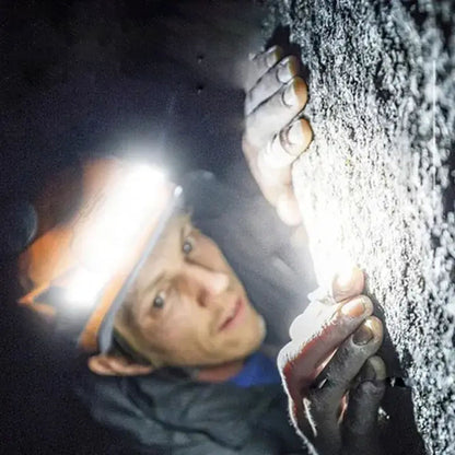 Налобний ліхтар акумуляторний COB + 5LED, сенсорне ввімкнення, HX 817, Білий / Світлодіодний ліхтарик на голову