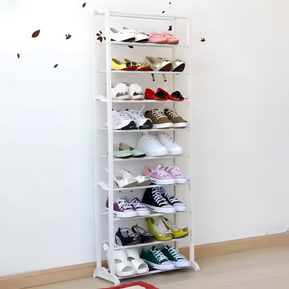 Полиця для взуття на 30 пар (140×50×25см), Amazing Shoe Rack 115-2, Білий / Підставка для взуття / Взуттєва полиця