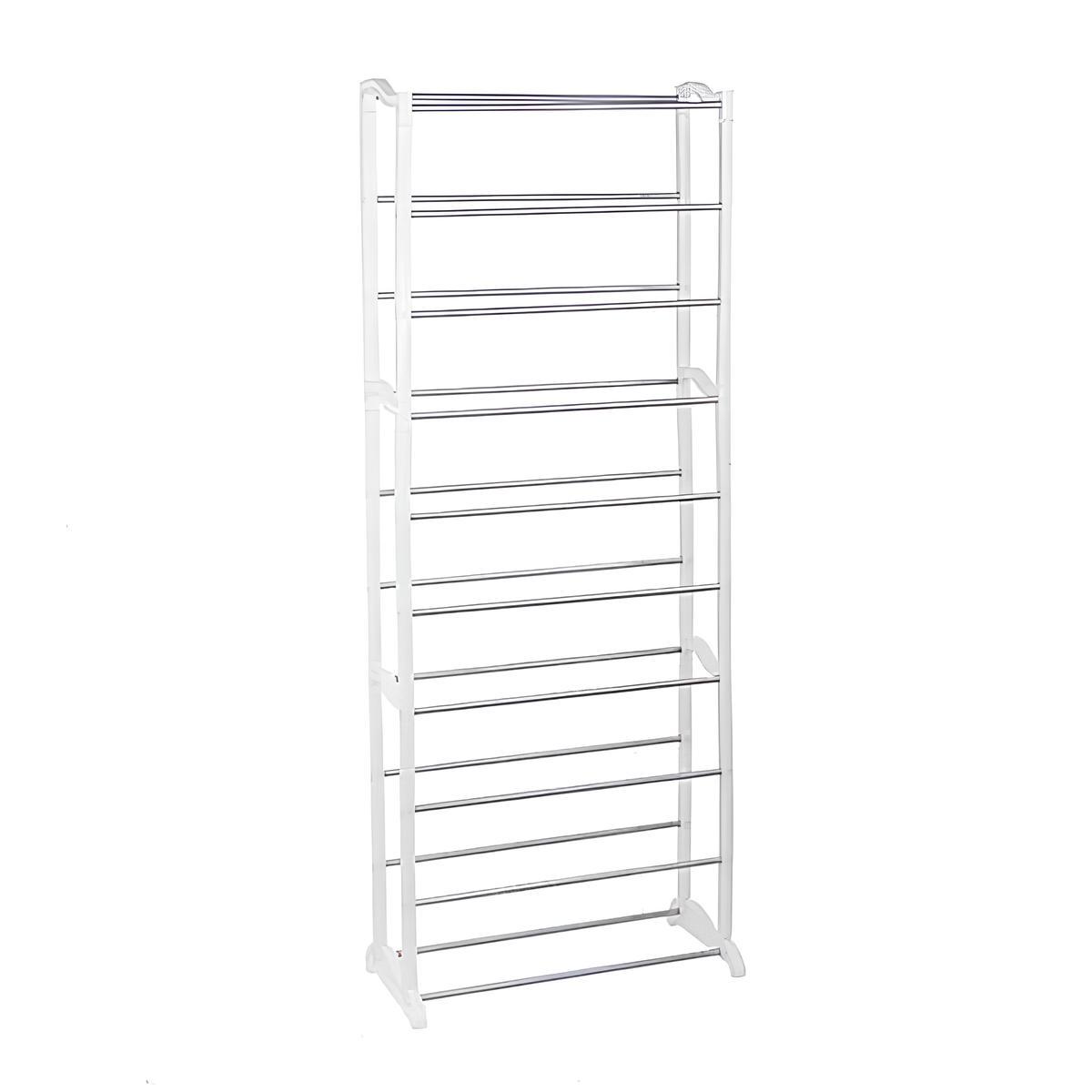 Полиця для взуття на 30 пар (140×50×25см), Amazing Shoe Rack 115-2, Білий / Підставка для взуття / Взуттєва полиця