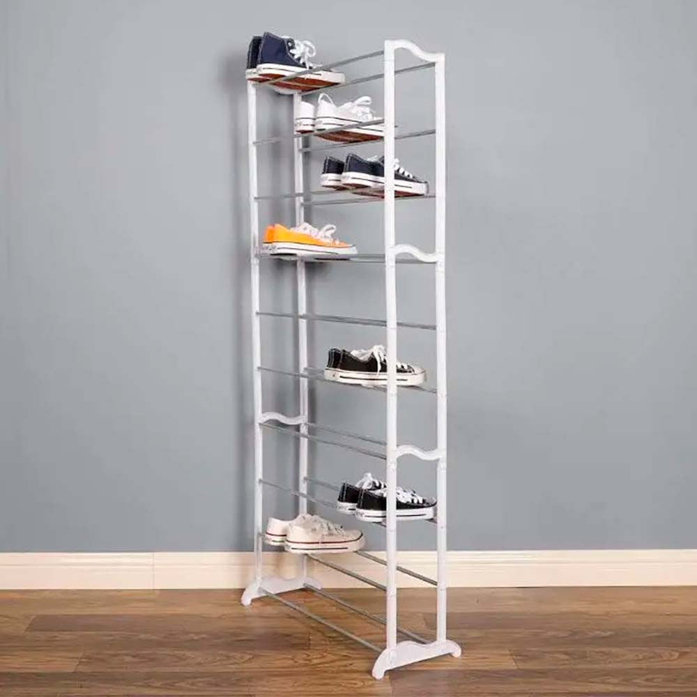 Полиця для взуття на 30 пар (140×50×25см), Amazing Shoe Rack 115-2, Білий / Підставка для взуття / Взуттєва полиця