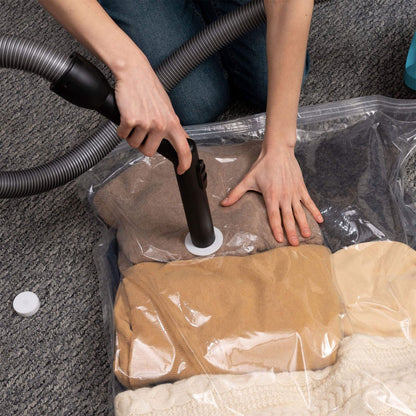 1шт Вакуумний пакет для одягу 80х110см, Vacuum Bag, Прозорий / Вакуумний мішок для зберігання одягу